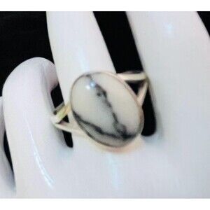 Navajo Sterling White Buffalo Ring #426
